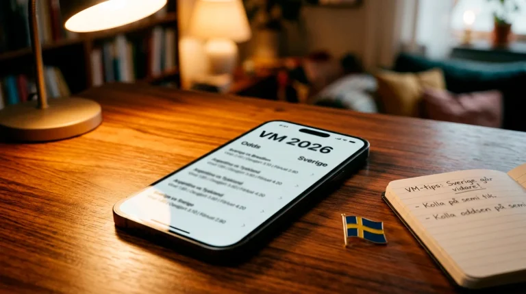 Jämförelse av bettingsajter med svensk licens inför VM 2026