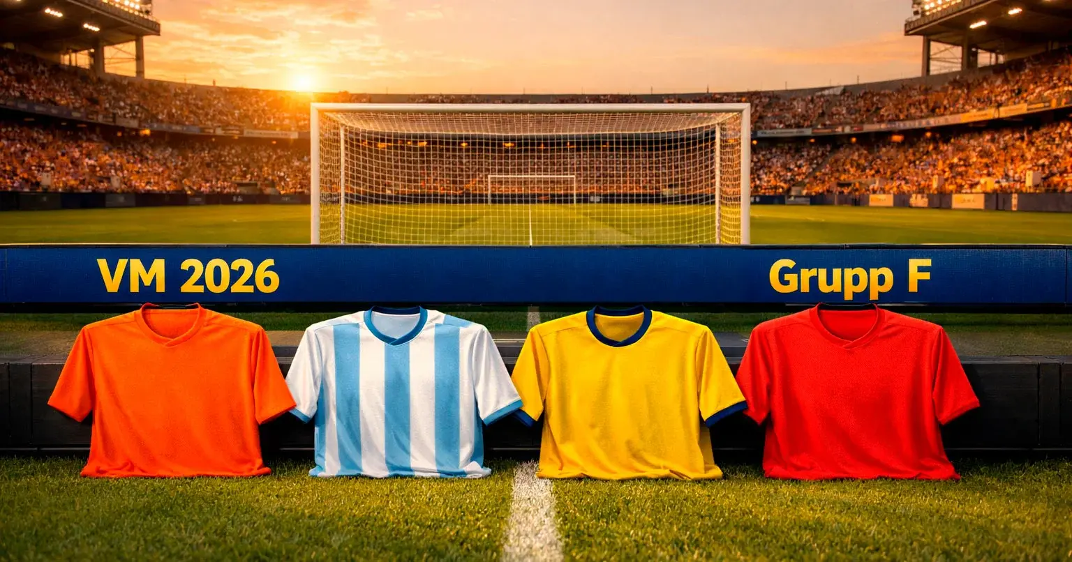 Grupp F i VM 2026 med Nederländerna, Japan, Sverige och Tunisien — gruppanalys och odds